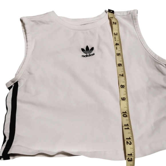 Adidas | Adicolor Crop Tank Top Junior | Size 11/12 Junior Or Woman's XS - Picture 5 of 7